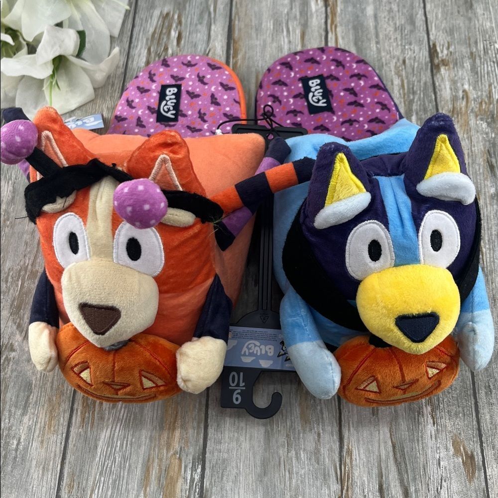 Women’s Bluey Halloween 3D Slippers Shoes Size 9/10